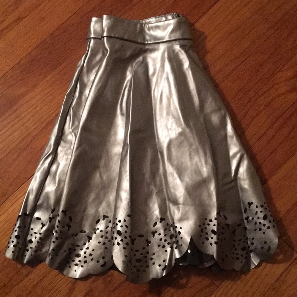 Metallic Skater Skirt